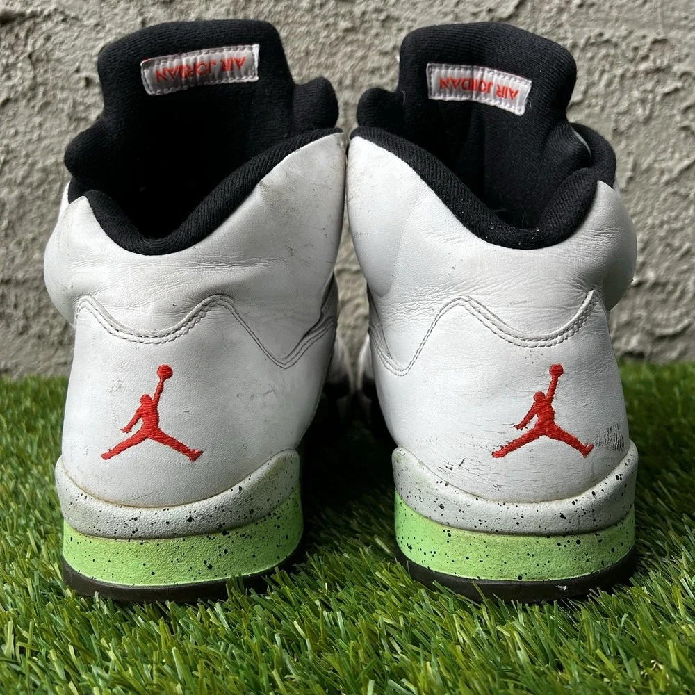 Nike Shoes Men Size 12 Air Jordan 5 V Retro Pro Stars White Poison 136027-115